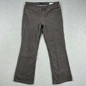 Tommy Hilfiger Womens Bootcut Jean Size 12 American Hope Classic Rise Black Gray